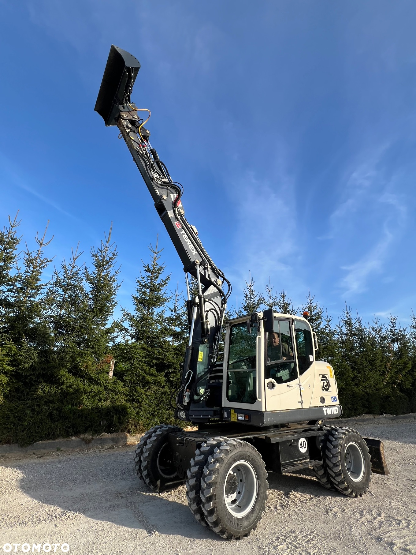 Terex Koparka kołowa TEREX TW110 3x łamane ramię TRIOLE BOOM wersja SPEED 4x4x4 2biegowa 40km/h 1 wł kpl dokumentów KLIMATYZACJA 11ton 4xoś skrętna TW 110  centr smarowanie Cat 313 DEUTZ Volvo Schaeff Jcb - 7