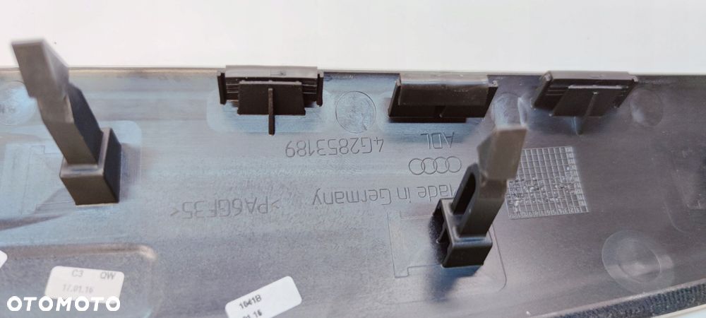 LISTWA DEKOR DESKI KONSOLI AUDI A6 C7 4G2853189 RYBIA ŁUSKA UK - 6