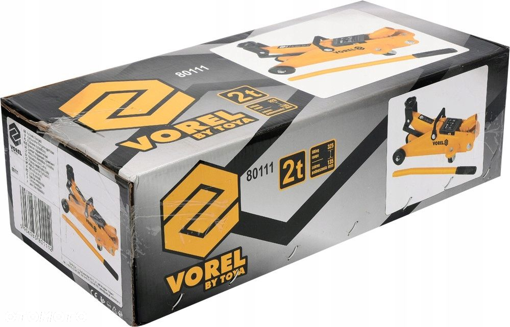 PODNOŚNIK LEWAREK ŻABA 2T 80111 VOREL  guma - 2