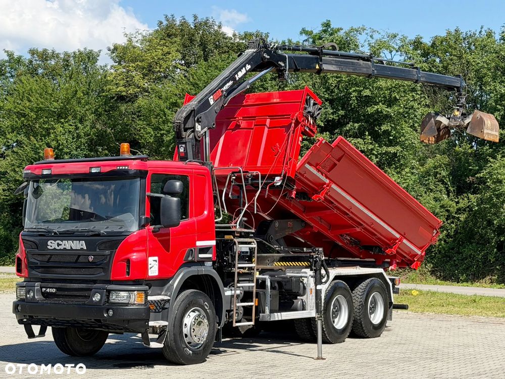 Scania P 410*WYWROTKA 4,95 m + BORDMATIC + HIAB X-HIDUO 158 B-3 + PILOT*6x4 - 3