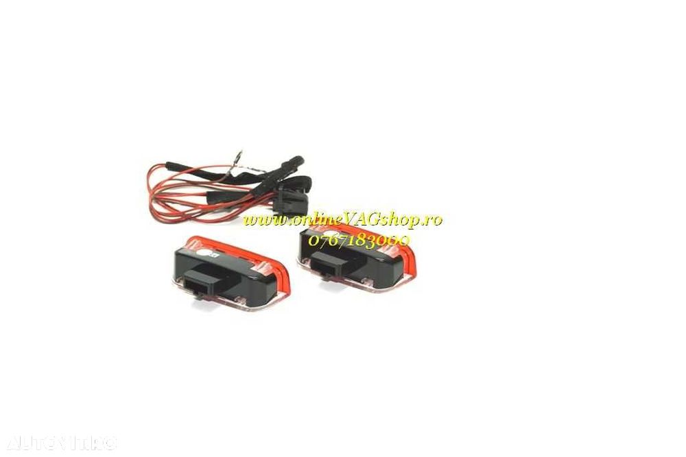 Lampi LED lumina rosie/alba avertizare usi VW Golf 5, Golf 6, Passat - 8