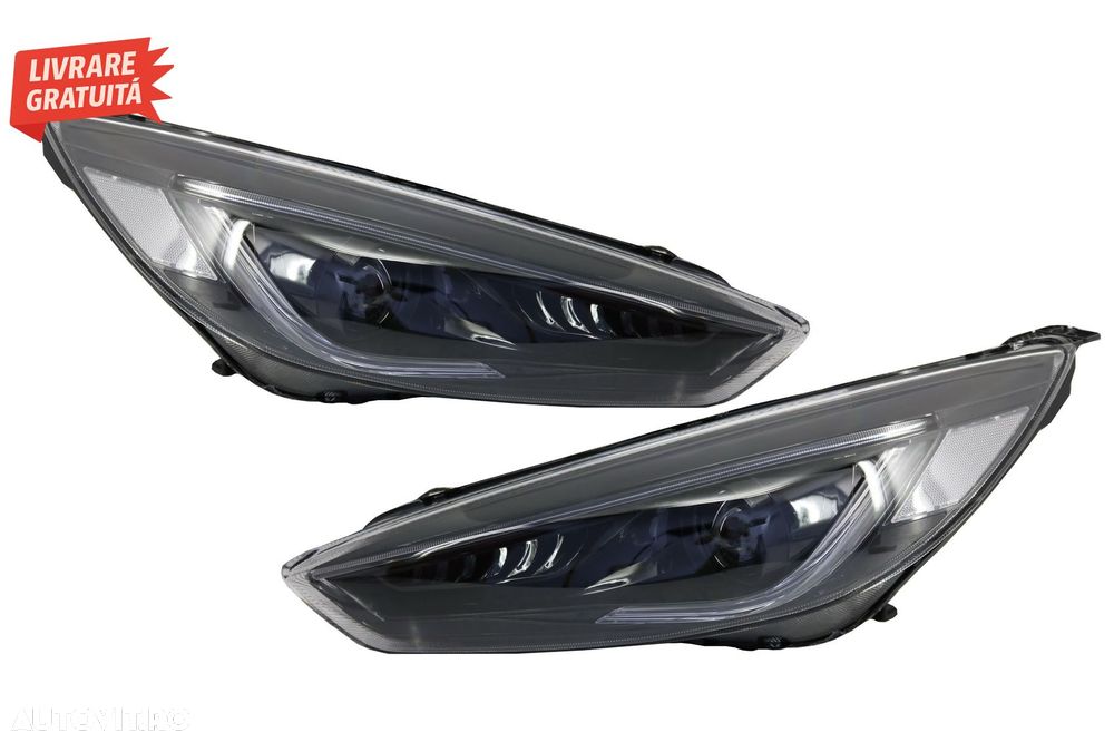 Faruri LED DRL Ford Focus III Mk3 Facelift (2015-2017) Bi-Xenon Design Semnalizare- livrare gratuita - 1