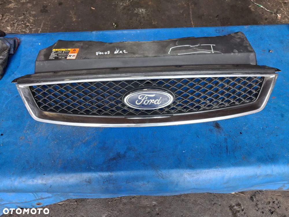 Grill atrapa zderzaka Ford Focus Mk2 przód zamek maski - 2