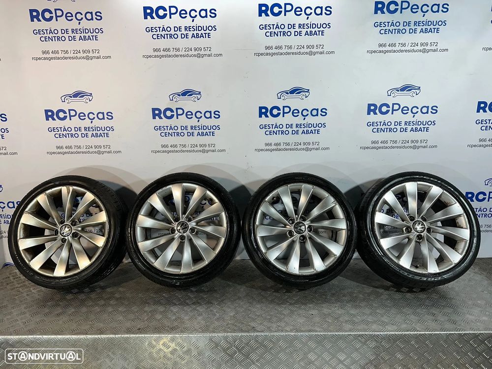 .Conjunto Jantes 18 Interlagos Originais VW Volkswagen 5x112 8J ET41 3C8601025D
