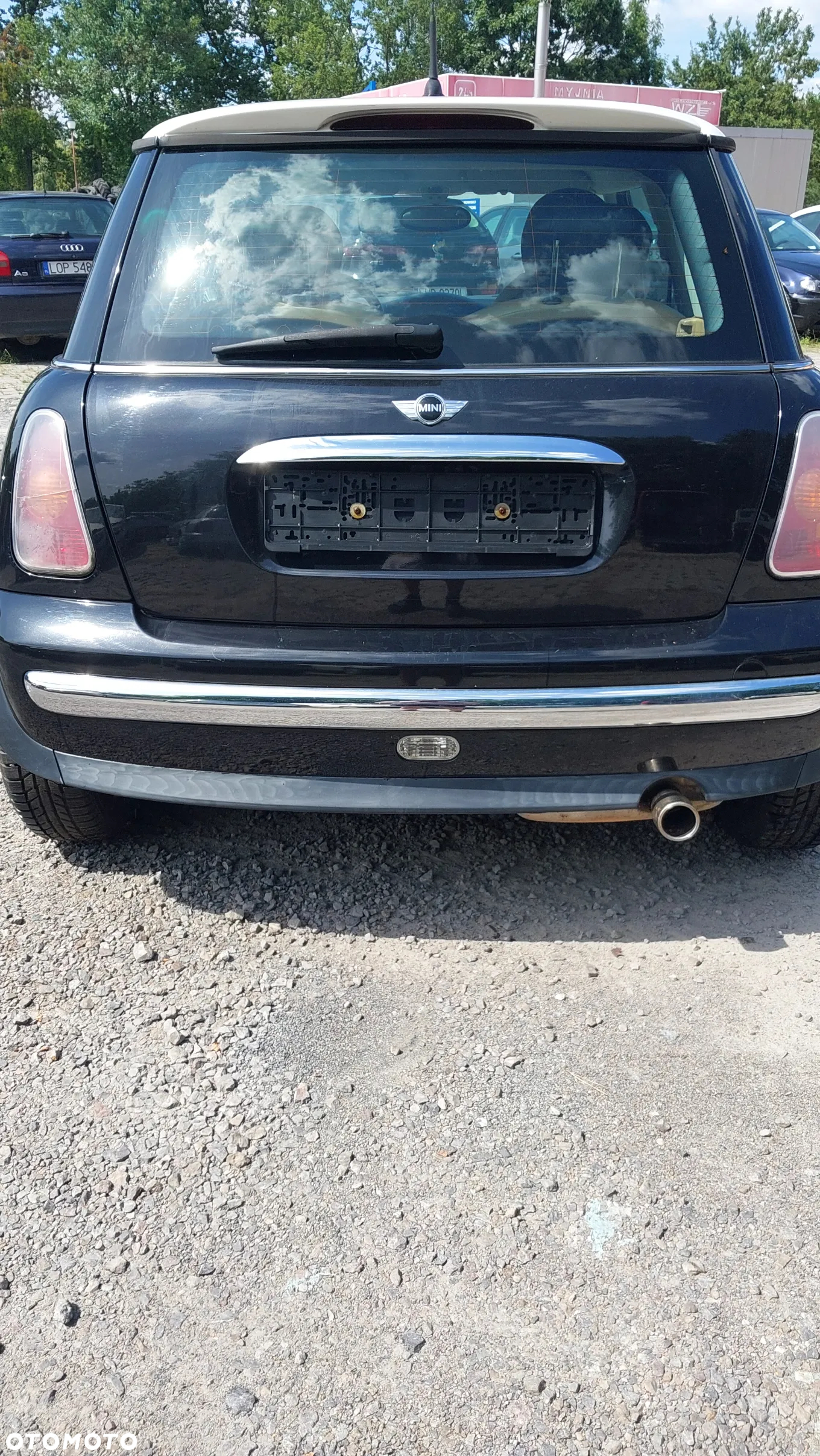 Mini Cooper I One R50 silnik 1.6 W10B16A benzyna drzwi maska zderzak cosmos black metalic 303 fotele wnętrze skóra boczki jasne skóry felgi koła szyba belka sanki lewarek konsola panel maglownica dach zamek drzwi prawy lewy przód Wszystkie części NA CZĘŚCI - 8