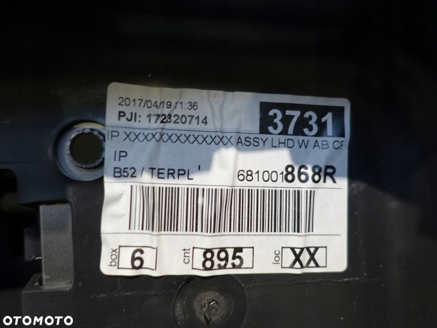 DACIA SANDERO II STEPWAY LOGAN MCV KONSOLA DESKA ROZDZIELCZA KOKPIT SCHOWEK - 6