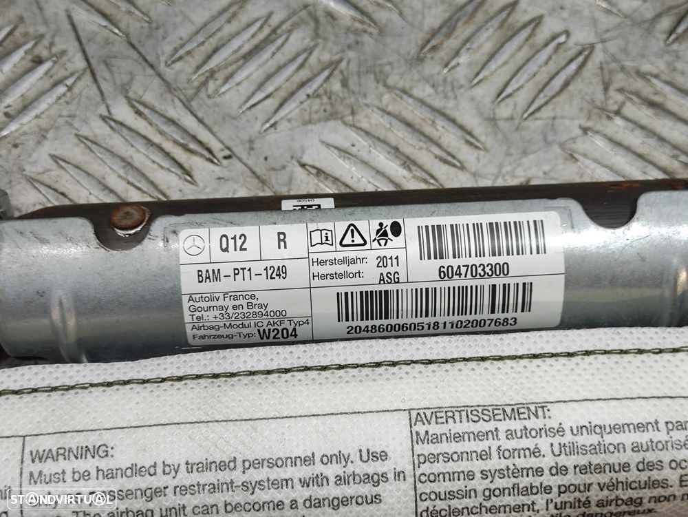 Conjunto Cortinas Laterais Airbag Esquerda Direita Mercedes Benz Classe C W204 604703301 604703300 - 5