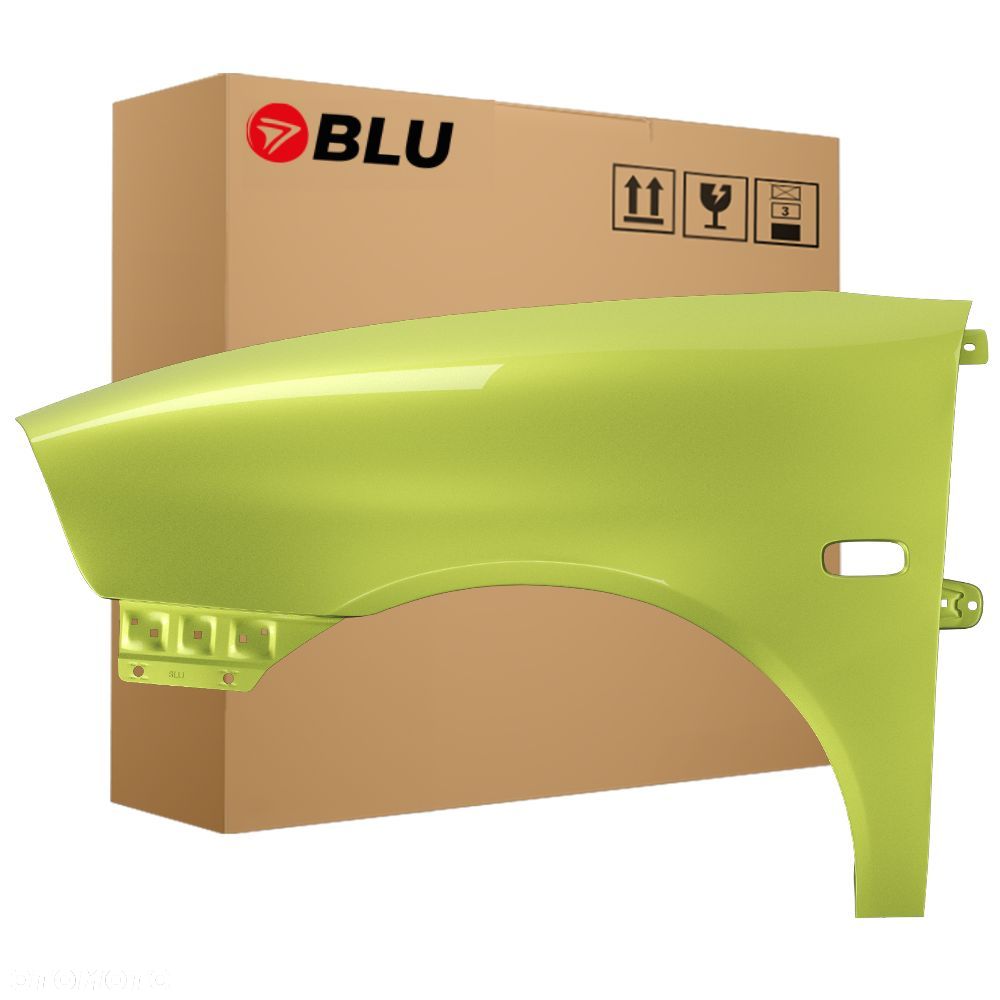 BLU Błotnik Seat Ibiza 3 III Cordoba 2 II 6L LS1T lewy przód zielony 02-08 ocynk AmarilloZitrus - 1