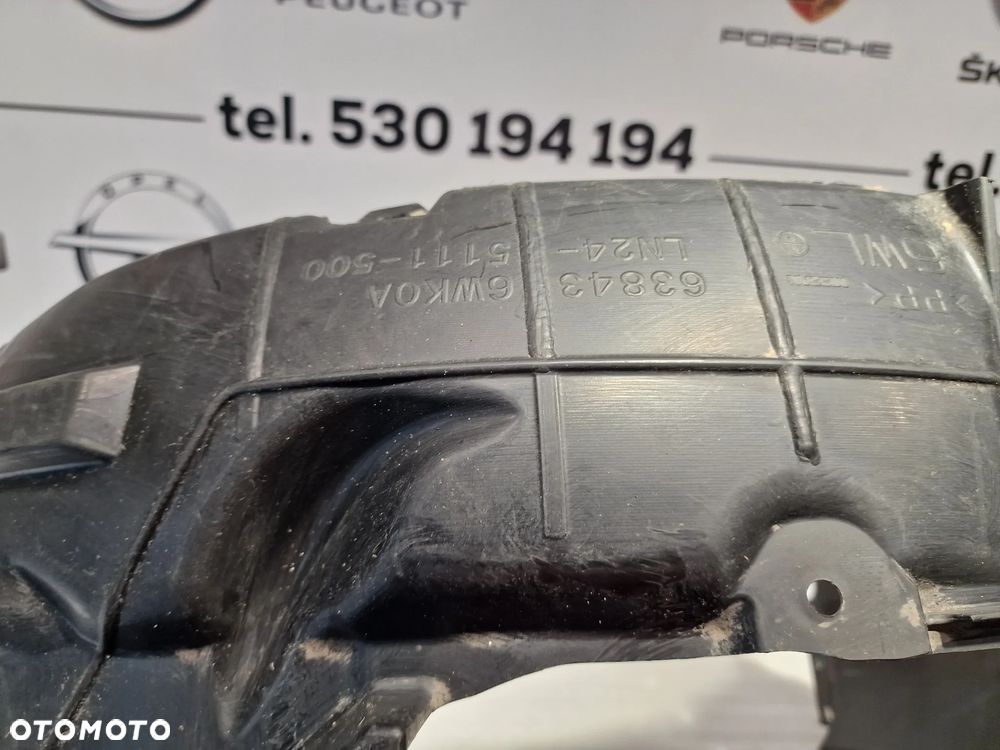 NISSAN LEAF 22- LEWE NADKOLE PRZEDNIE PRZÓD , NR 63843-6WK0A / LN24-5111-500 , NR AUKCJI N1063 - 7