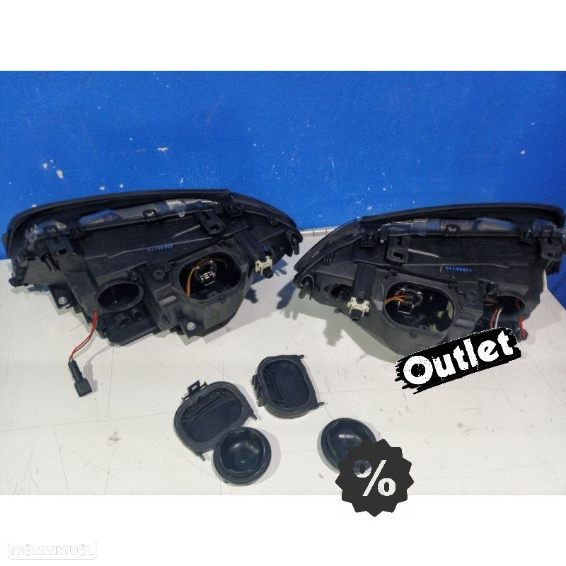 R145206C1 FARÓIS FRENTE ANGEL EYES BMW E46 COUPE CABRIO FUNDO PRETO - 3
