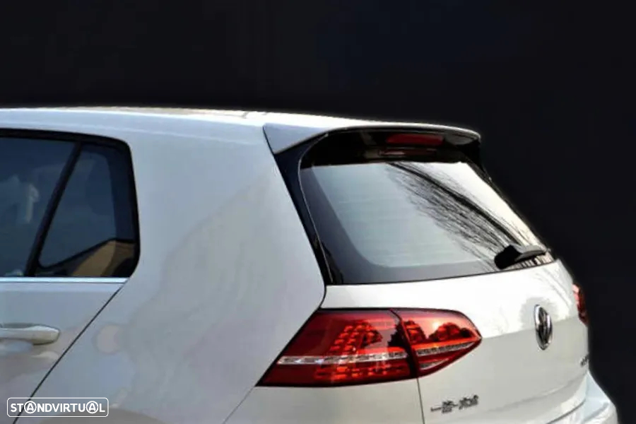 Aileron / lip / spoiler traseiro em plástico ABS para VW Golf 7 / 7.5 3D 5D hatchback 2012-2020 GTI LOOK - 2