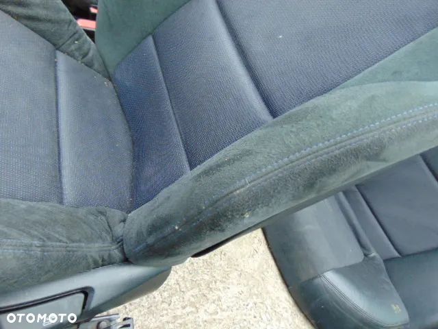 BMW 3 e46 EUROPA kom8i sedan przód siedzenie  fotel fotele przednie alcantara wzór m pakiet sportsitze LUX czytaj opis - 6