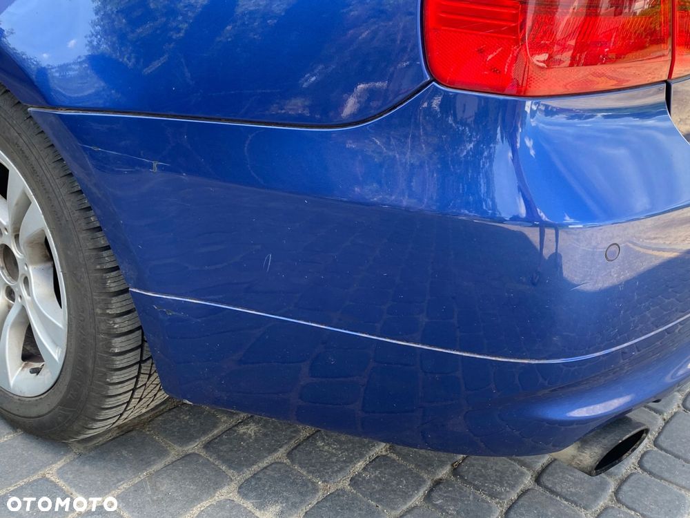 BMW E90 E91 LIFT ZDERZAK TYŁ TYLNY SEDAN MONTEGOBLAU METALLIC SCHWARZ - 3