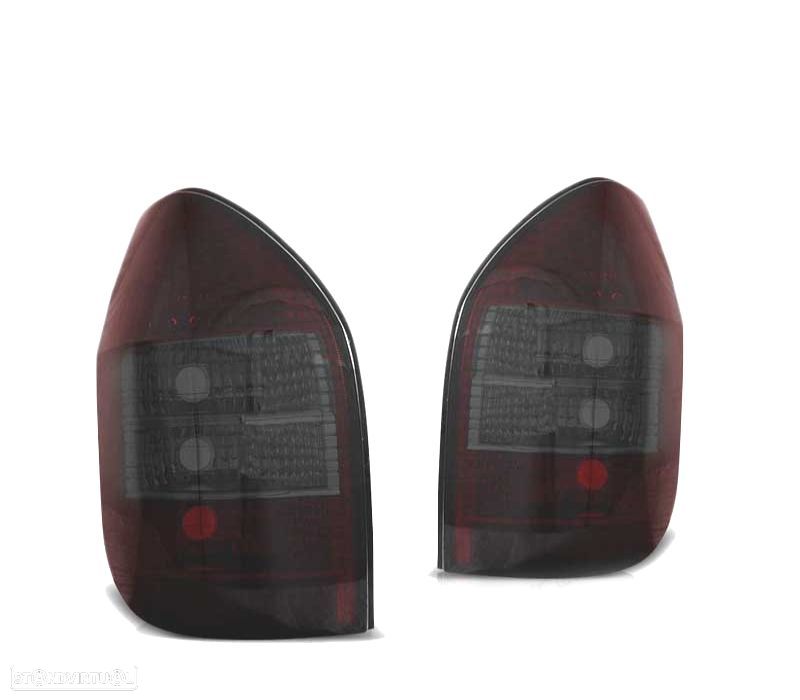 FAROLINS TRASEIROS LED PARA OPEL ZAFIRA 99-05 RED SMOKED VERMELHO FUMADO ESCURECIDO - 2