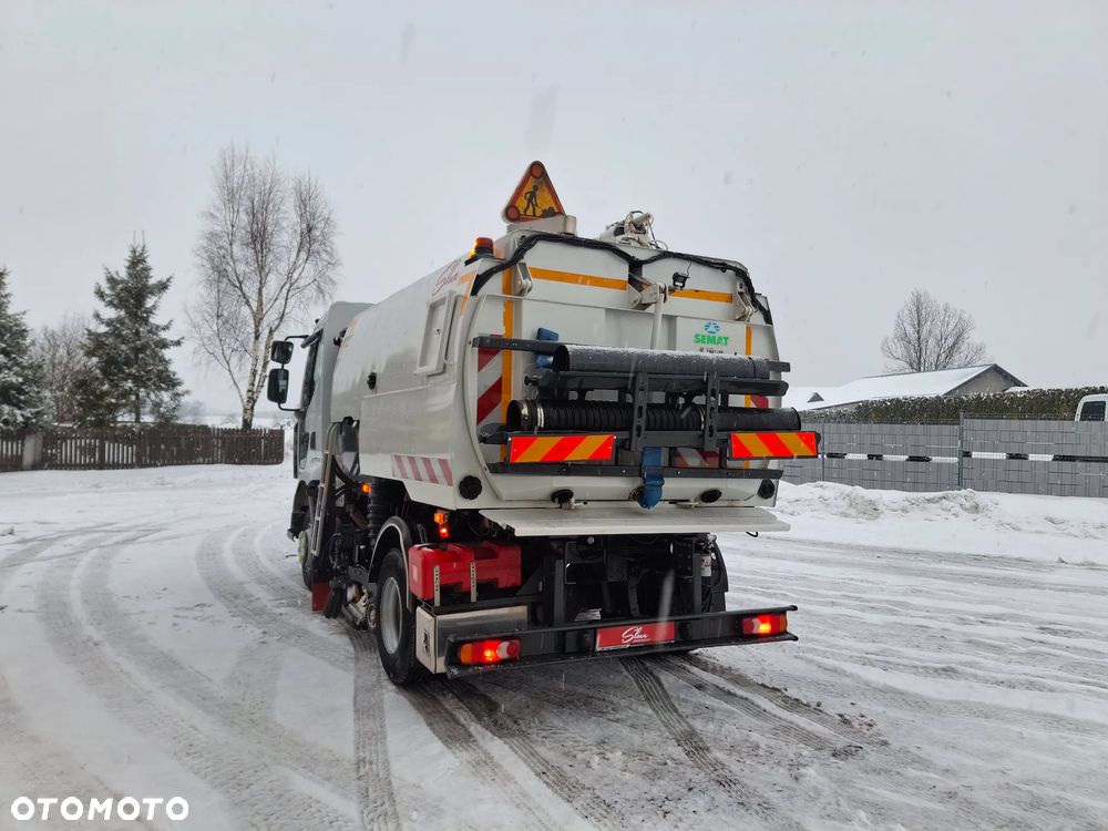 Renault Midlum 220 DXI Zamiatarka SEMAT Zoeller Johnston Szczotki L/R Obie Strony 2012r Napęd Hydrostat Euro 5 Rura Do Liści Studzienek 3873 Mth - 3