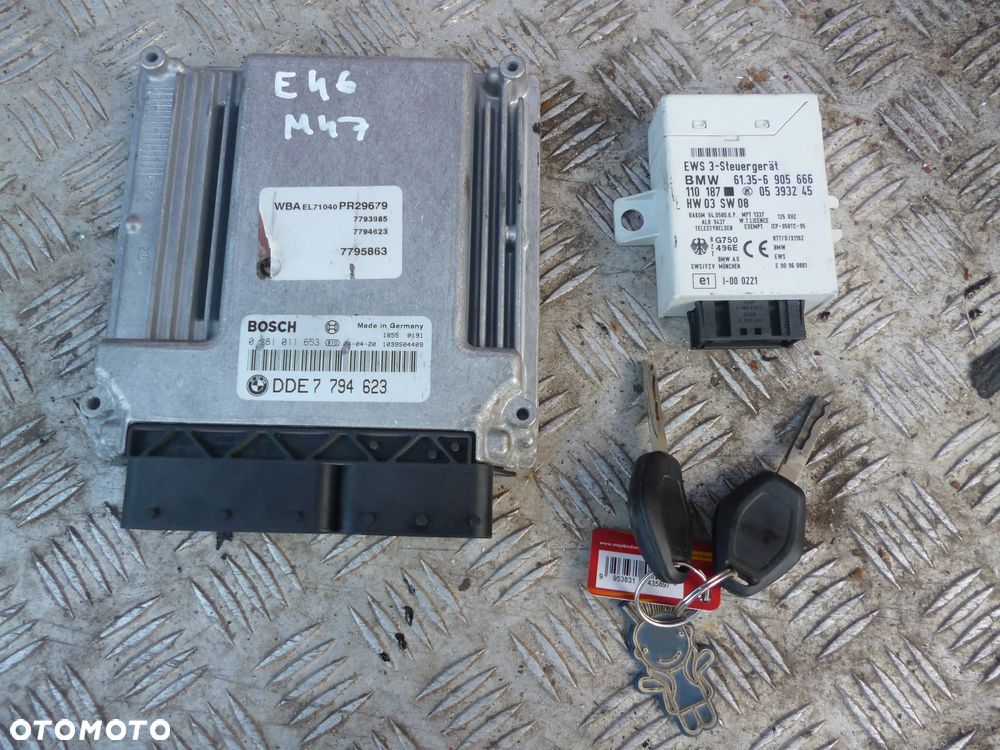 BMW E46 2.0D M47 ZESTAW IMMO - 1