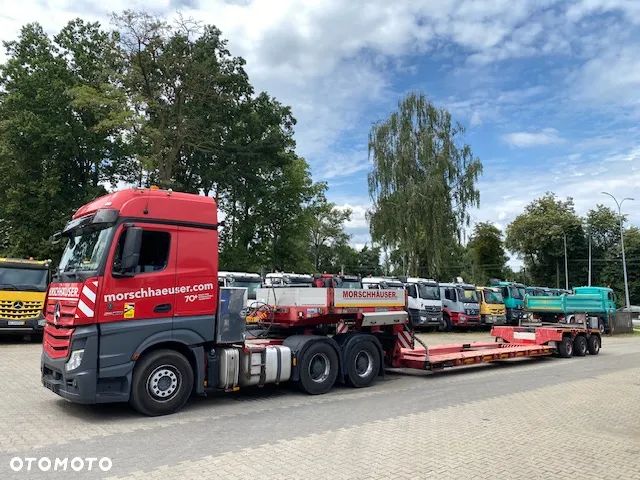 Mercedes-Benz ACTROS 2663 6X4 CIĄGNIK SIODŁOWY 3 osie 2020r + naczepa GOLDHOFER TIEFLADER 3 osie 2013r, DMC zestawu 120 ton