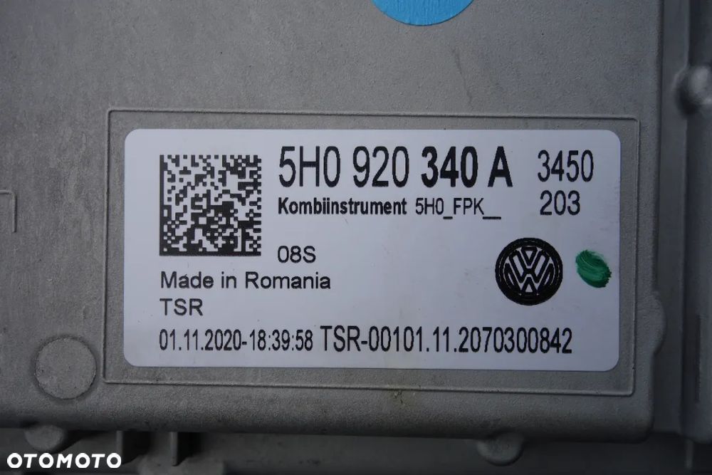 LICZNIK ZEGAR VOLKSWAGEN GOLF VIII 5H0920340A - 3
