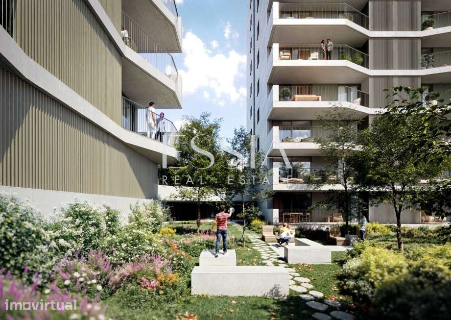 Apartamento T0 com Varanda no The Yard Urban nos Jardins da Arrábida - Grande imagem: 4/13