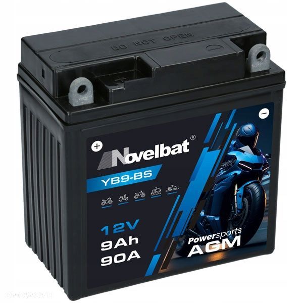 Akumulator Novelbat AGM 12V 9Ah 140A YB9-BS L - 1