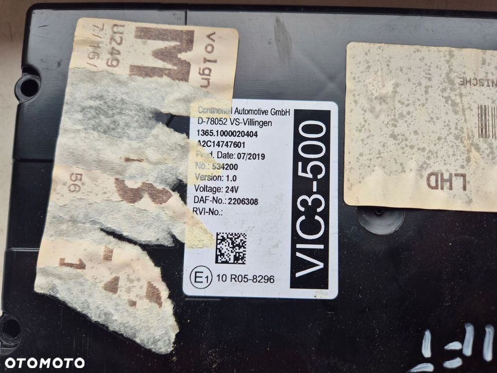 KOMPUTER STEROWNIK MODUŁ VIC3-500 VERSION 1.0 2206308 DAF XF 106 , CF lift - 2