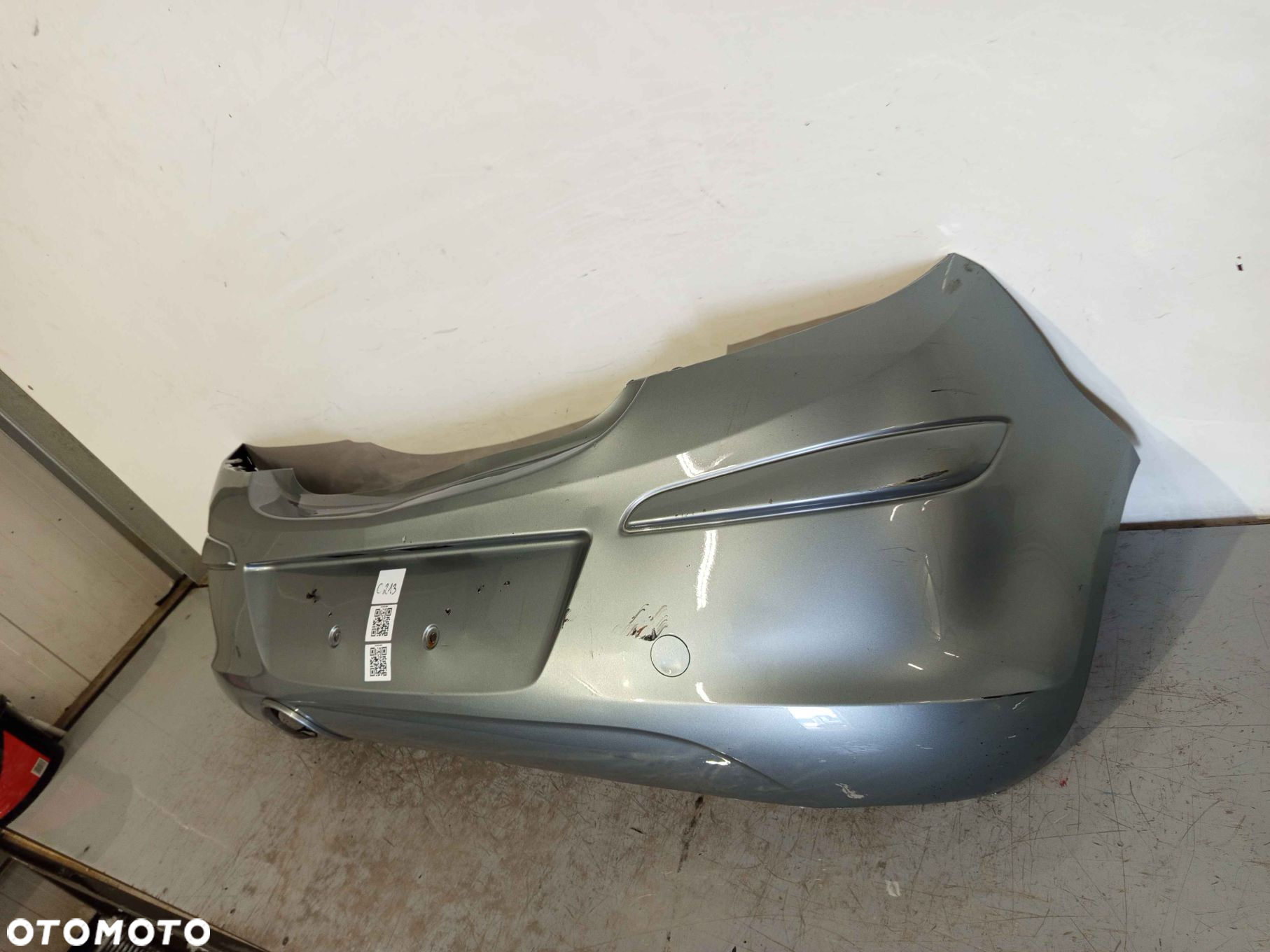 ^ ZDERZAK TYŁ TYLNY OPEL CORSA D LIFT FL Z179 SZARY 5D 5 DRZWI HB - 3