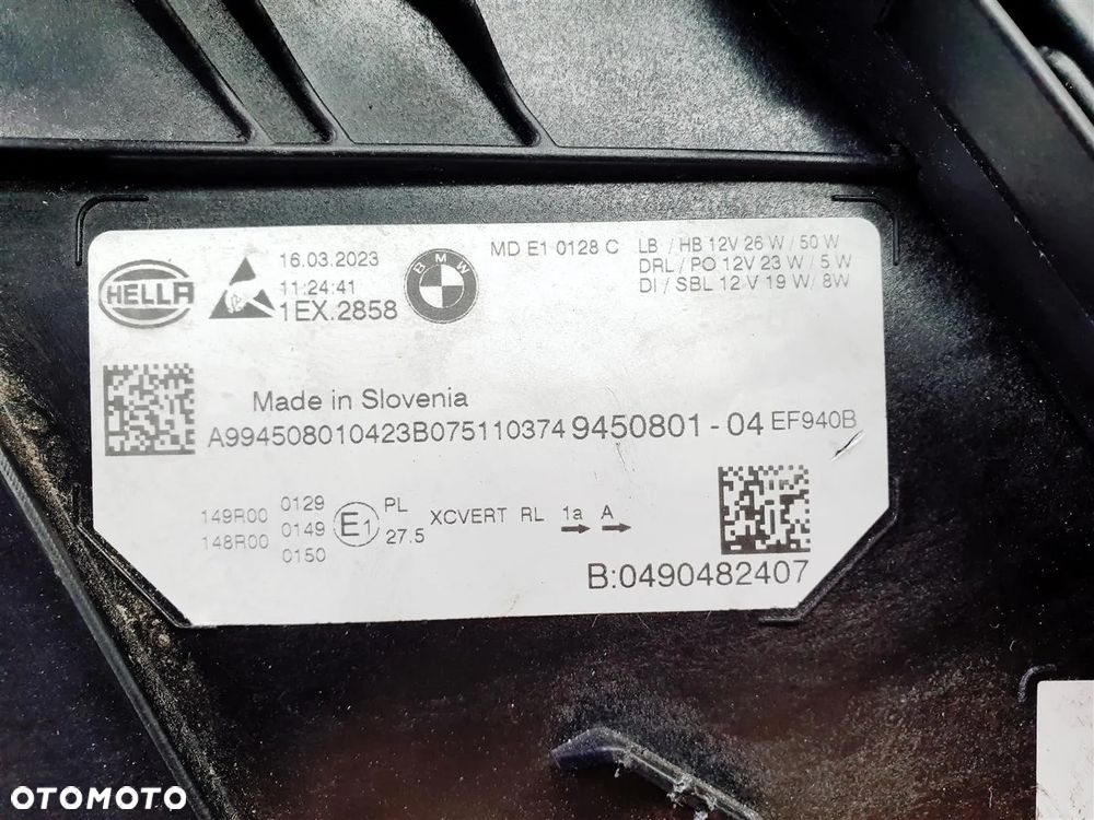 BMW 3 G20 G21 22r+ LIFT LCI LEWA LAMPA PRZÓD FULL LED NIEBIESKA ORY EU !!! - 9