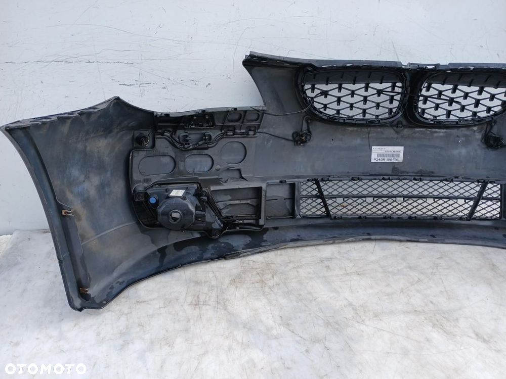 ZDERZAK PRZÓD PRZEDNI BMW 5 E60 E61 LIFT LCI SCHWARZ II SPRYSKI PDC - 7