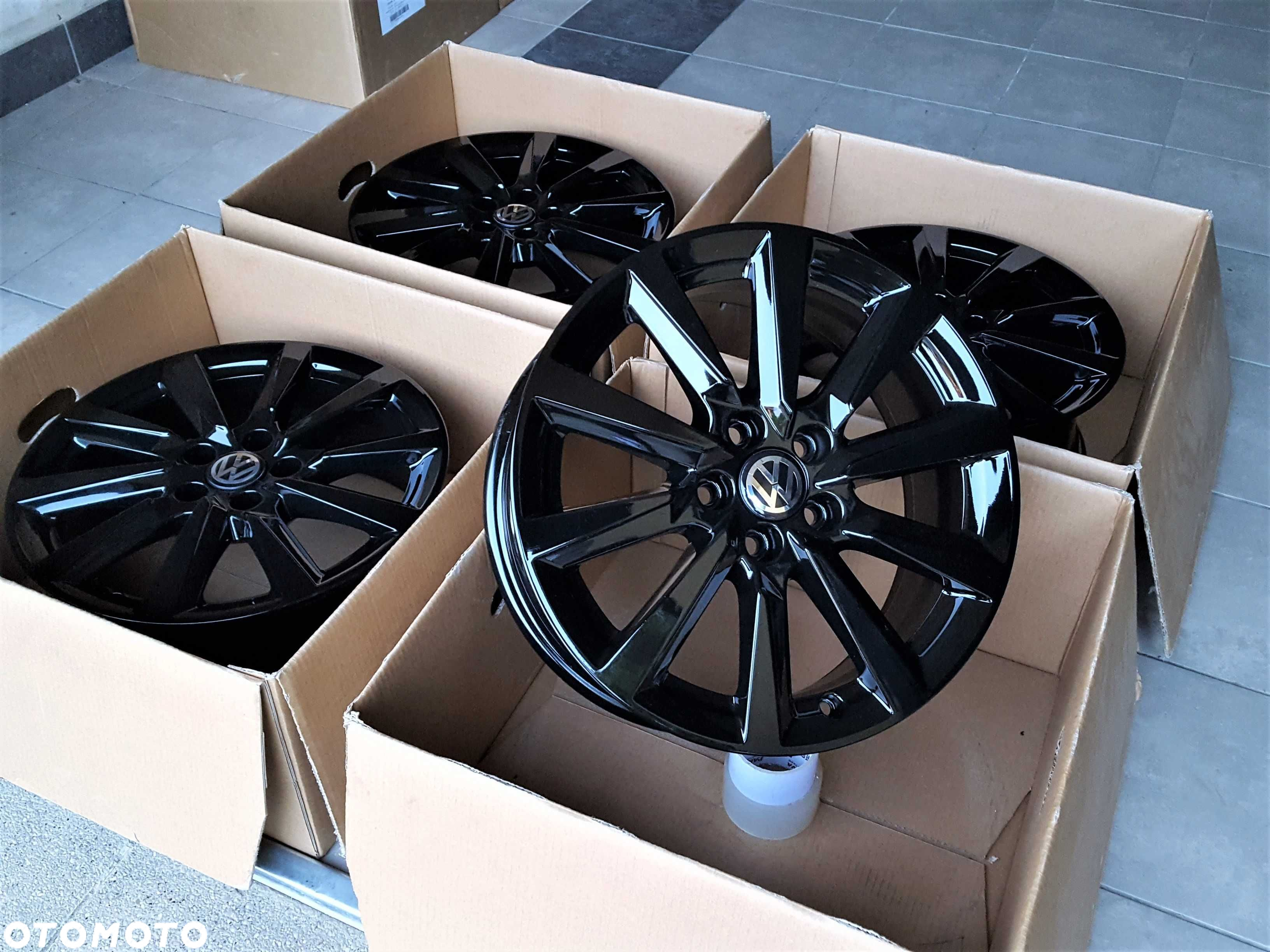 Alufelgi 16 5x100 VW T-Cross Polo Taigo Golf IV New Beetle Czarne 480# - 2