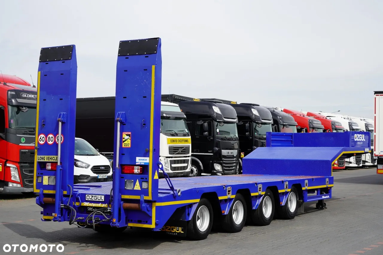 Faymonville OZGUL  NACZEPA LAWETA / LW4 / NISKOPODWOZIOWA / POSZERZANA / 4 OSIE /  12 M / NAJAZDY HYDRAULICZNE / SPROWADZONA - 10