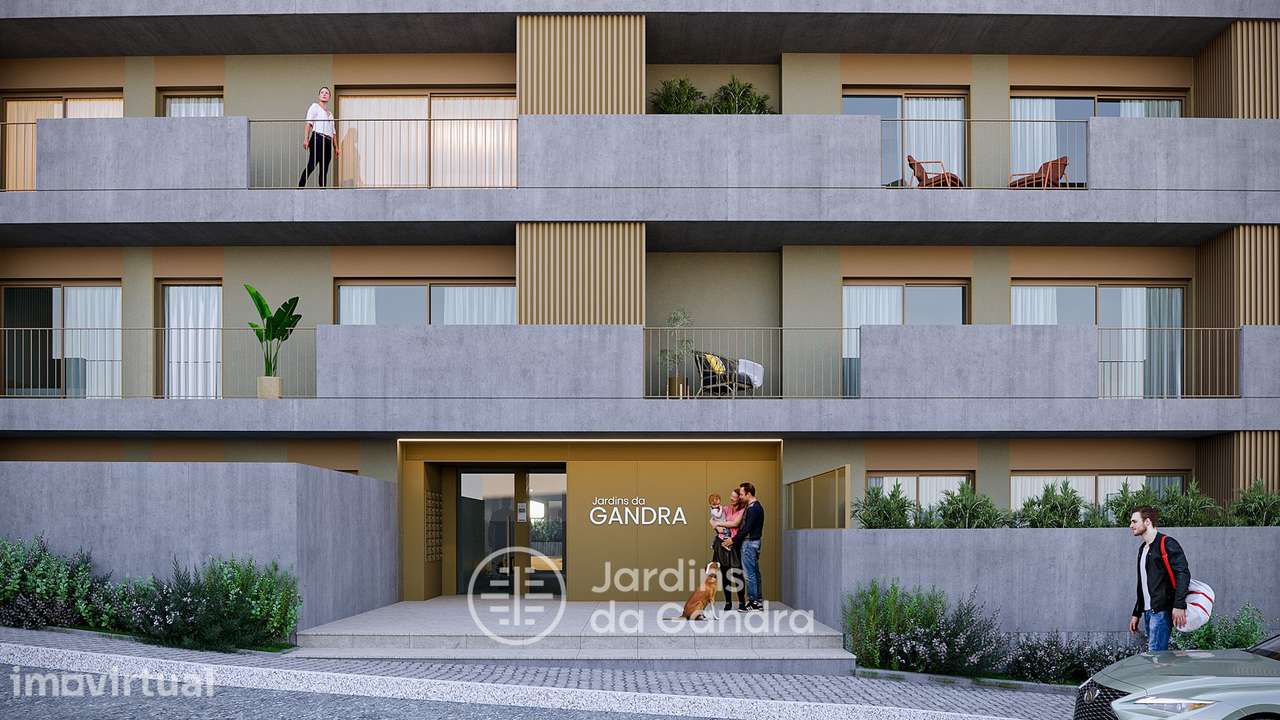 T2 em Gandra-Paredes | Boa localização (próximo A4/A41) e com jardim - Grande imagem: 3/16