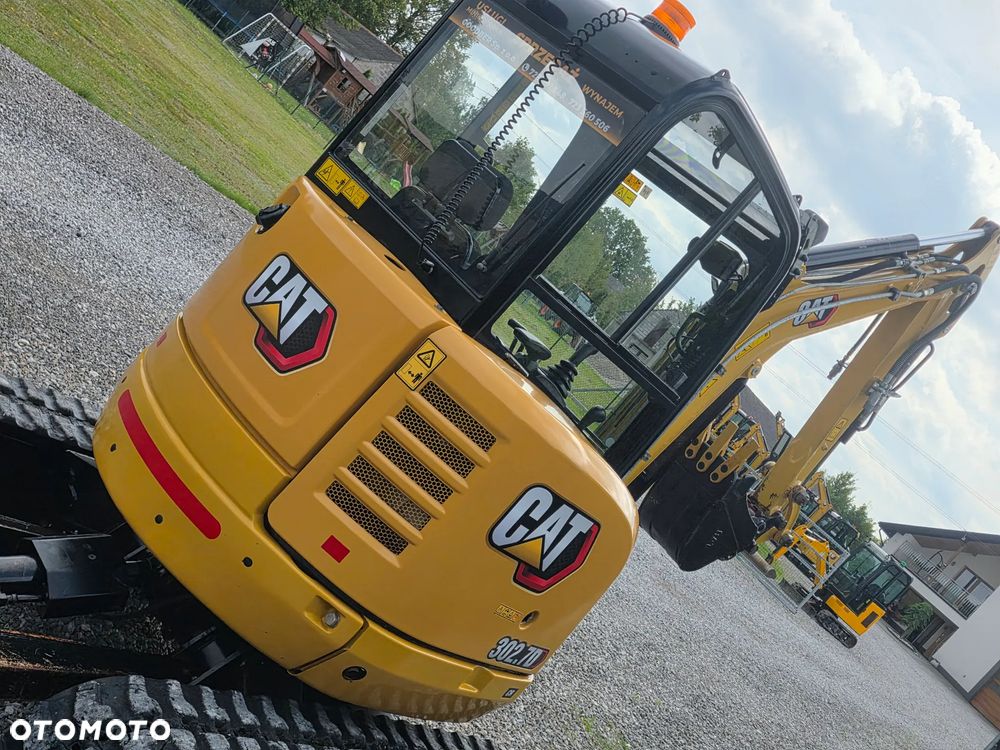 Caterpillar Cena Netto 99 999zł CAT 302.7 CR mini koparka szybkozłącze 3 łyżki piękna serwisowana 1 wł JCB sprowadzona w oryginale - 6
