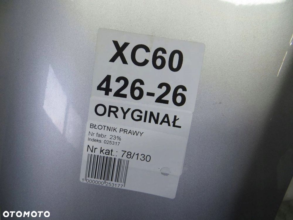 VOLVO XC60 BŁOTNIK PRAWY PRZÓD 426- 08- - 9
