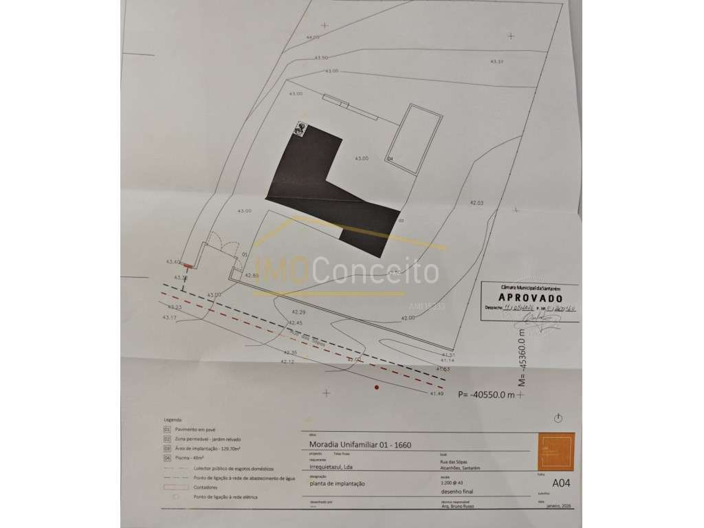 Terreno urbano com projeto aprovado - Alcanhões / SANTARÉM - Grande imagem: 2/12