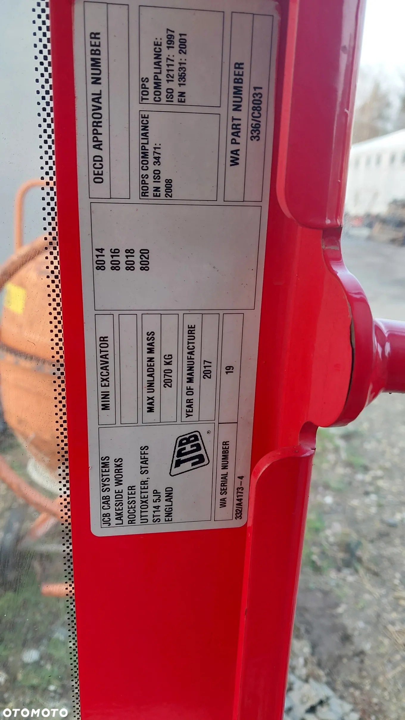 kabina jcb 8014 8016 8018 lub 8025 - 3