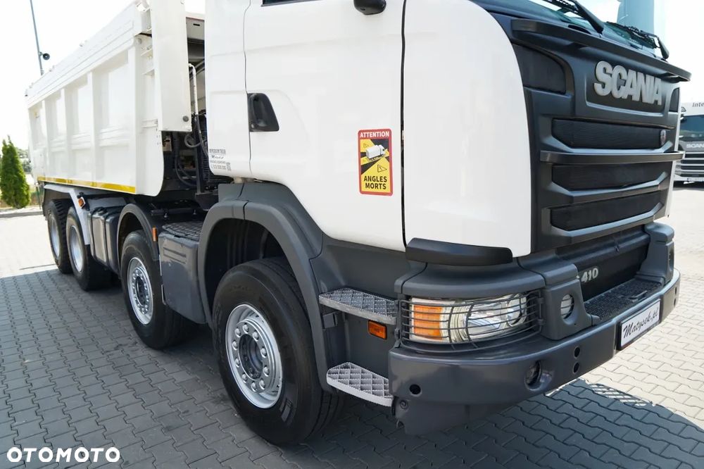 Scania G 410 / 8X4 / ZABUDOWA SAMOWYŁADOWCZA DO ASFALTU / 2X HYDROKLAPA / DACH HYDRAULICZNY / POD ROZŚCIEŁACZ - 17