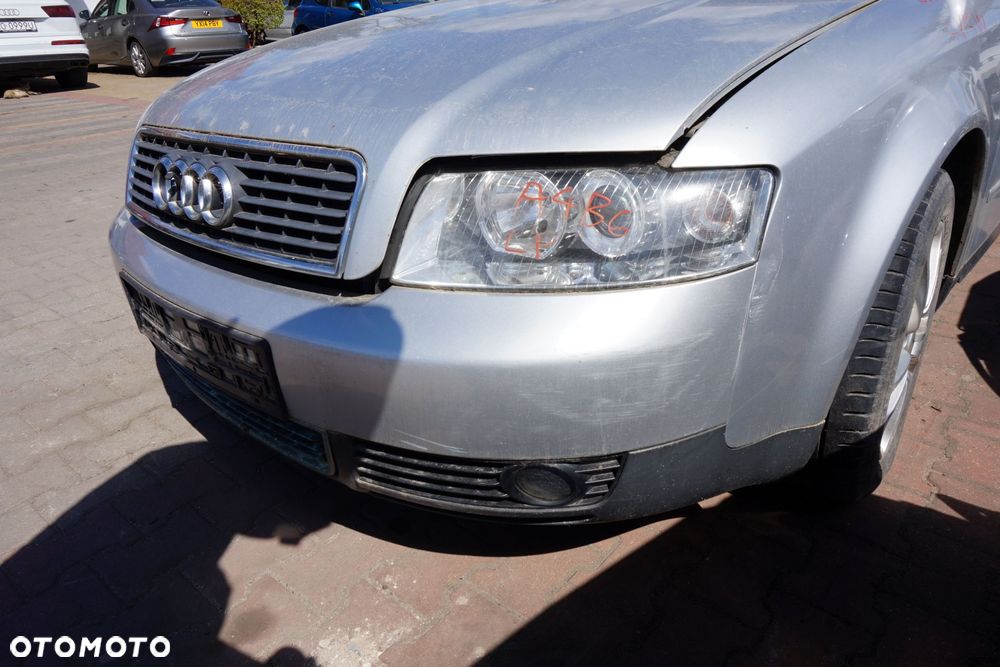 MASKA ZDERZAK BŁOTNIKI LAMPY A4 B6 LY7W  AUDI 2000-2006 SREBRNY PRZÓD KOMPLETNY - 11