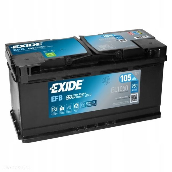 Akumulator Exide EL1050 105Ah 950A L6 EFB StartStop - 27,2 kg - 1
