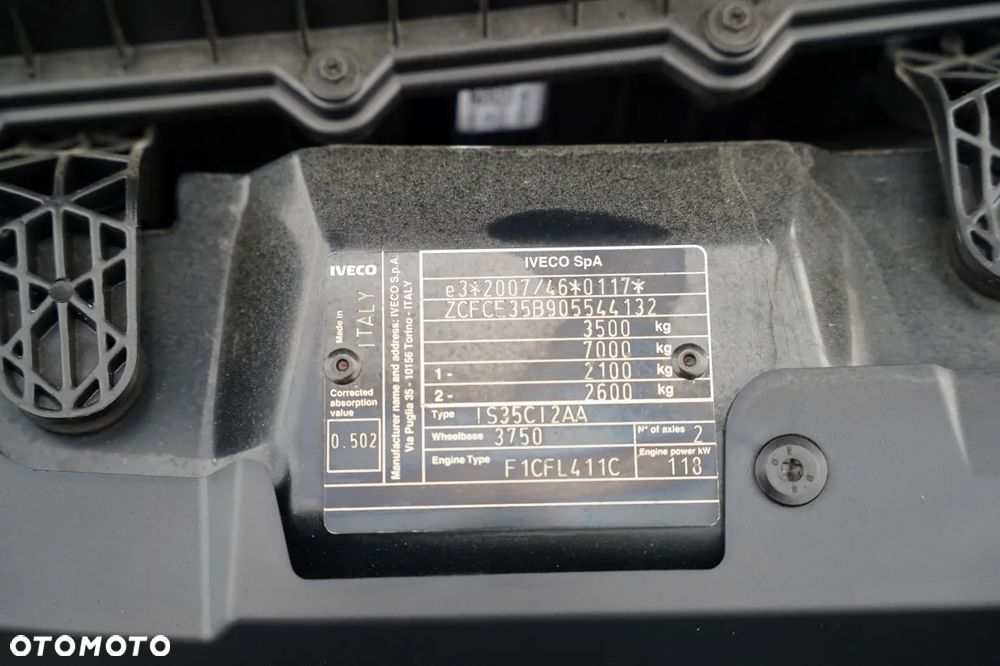 Iveco DAILY 35-160 / WYWROTKA / BRYGADÓWKA - 6 MIEJSC /  MANUAL / BLIŹNIAK / EURO 6 - 36