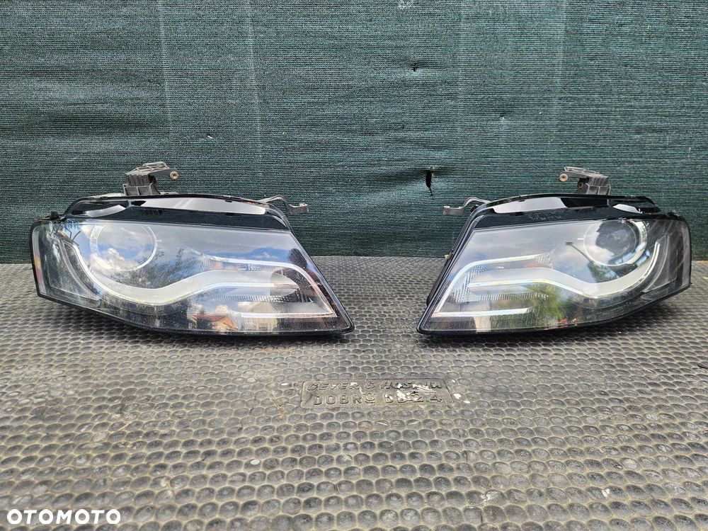 Lampy 8K0941003G 8K0941004G Lampa Reflektor Lewy Prawy Przod Przednie Bi Xenon Skretne Przetwornica EU Audi A4 B8 - 2