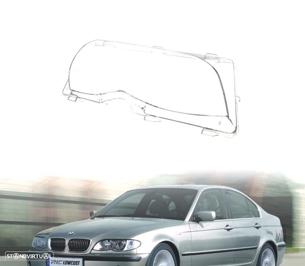 VIDRO FARÓL OPTICA FRONTAL DIREITA PARA BMW E46 BERLINA TOURING 01-05