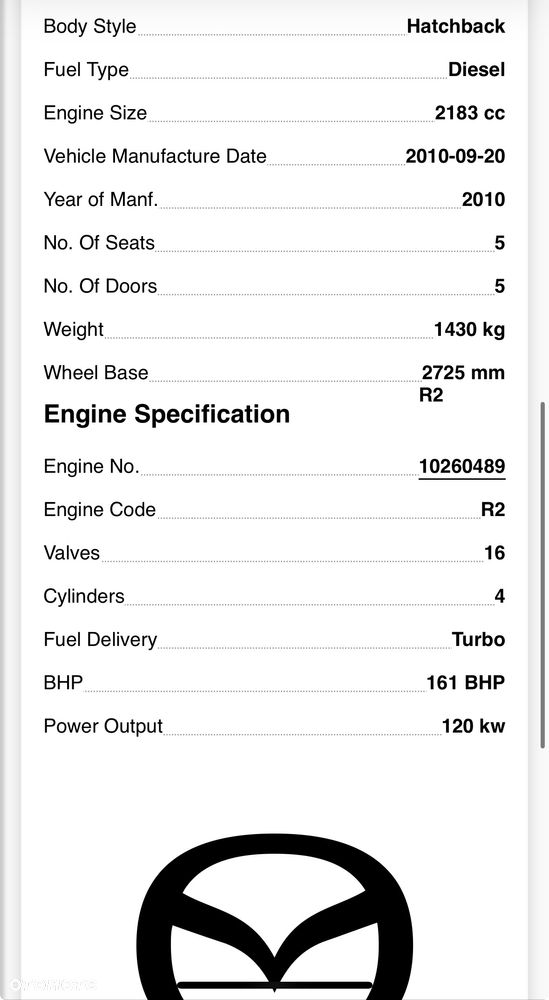 Silnik KOMPLETNY Mazda 6 3 CX7 2.2 CiTD MZR R2AA R2 98 tys 163 konie - 11