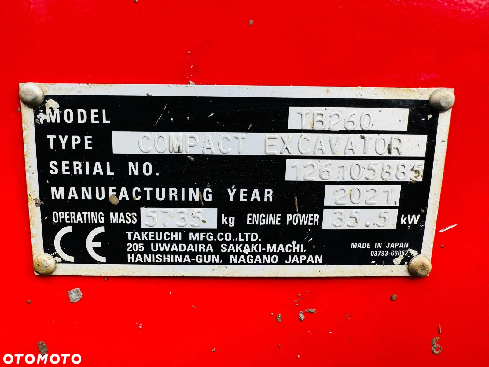 Takeuchi TB260 - 12