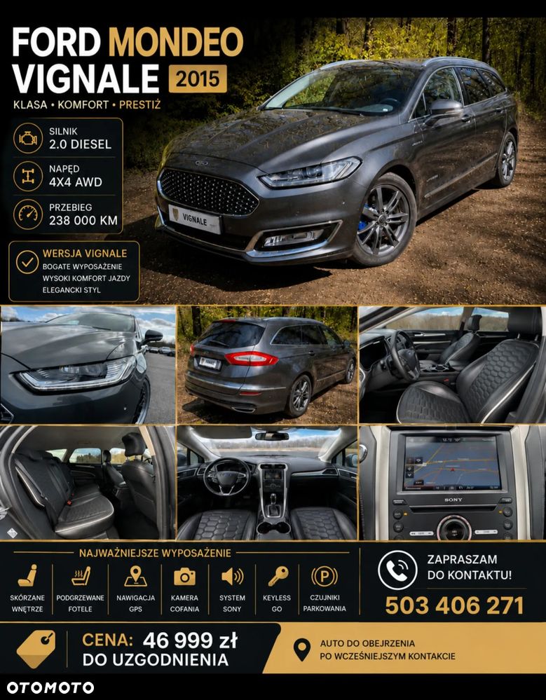 Ford Mondeo 2.0 TDCi STart-Stopp PowerShift-Aut Allrad Vignale - 40