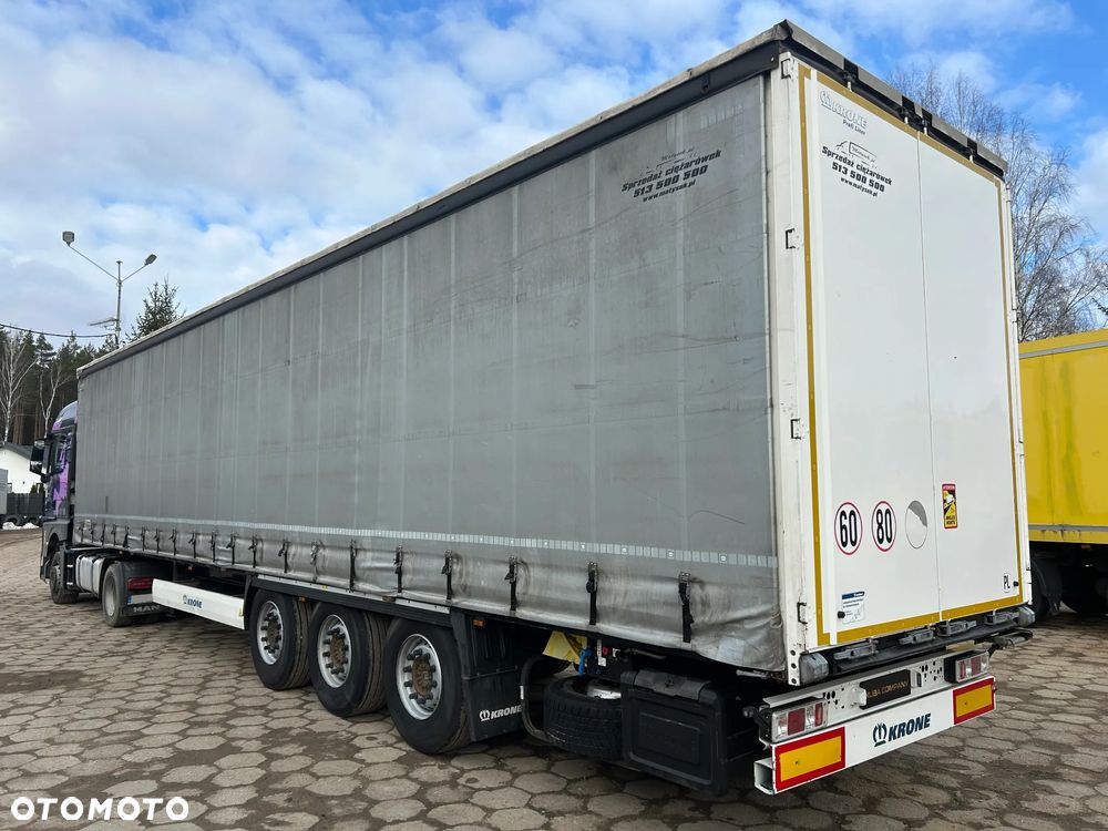 Krone FIRANKA / NOWE OPONY DUNLOP / OŚ PODNOSZONA / BARDZO ŁADNA RAMA / OSIE KRONE / DWA KOŁA ZAPASOWE / NACZEPA 2018 ROK !! - 4