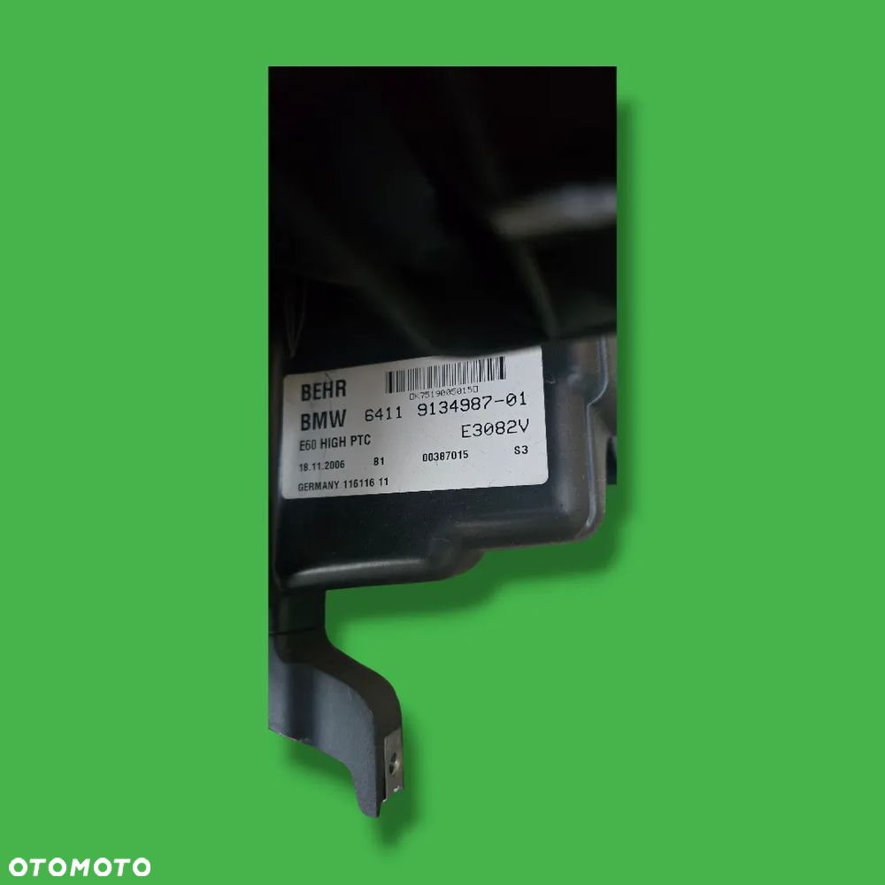 KOMPLETNA NAGRZEWNICA DMUCHAWA BMW 5 E60 E61 HIGH 9134987 - 6