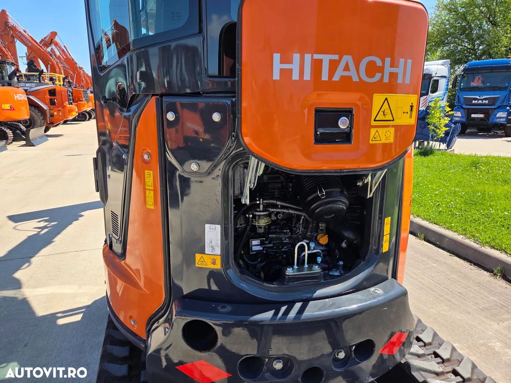 Hitachi ZX33U-6, 3,7 tone, 2023, 342ore, CUPLA RAPIDA HIDRAULICA+2 cupe SAPARE+CUPA TALUZ INCLINABILA, 2 circuite hidr pe brate, aer conditionat, LAMA NIVELARE, adanc sapare 3,5m, latime 1,55m, ridica 2,8t, posibil leasing 4 ani-PROMOTIE 41.900  EUR+Tva - 17