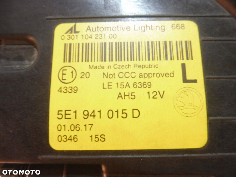 SKODA OCTAVIA 3 III LAMPA FULL LED LIFT 5E1941015D - 3