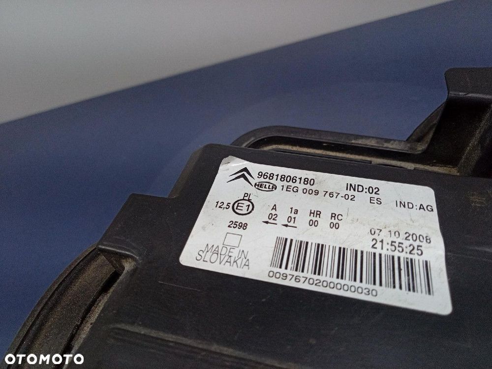 CITROEN C3 PICASSO 08-13 REFLEKTOR PRAWY LAMPA PRZÓD 9681806180 - 5