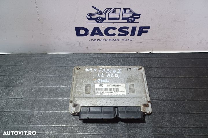 Calculator motor ECU 03E906033A 5WP4430507 - 1.2 AZQ  03E906033A 5WP4 - 1